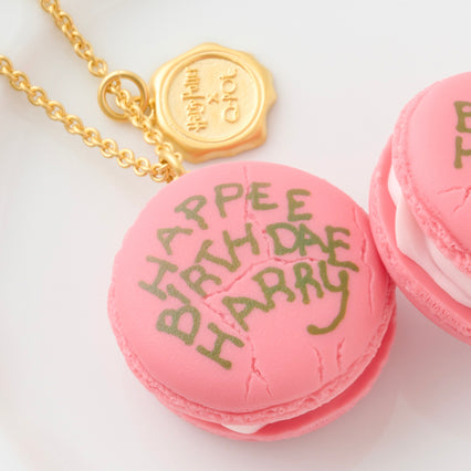 【Harry Potter × Q-pot. collaboration】HAPPEE BIRTHDAE HARRY Macaron Necklace【Japan Jewelry】
