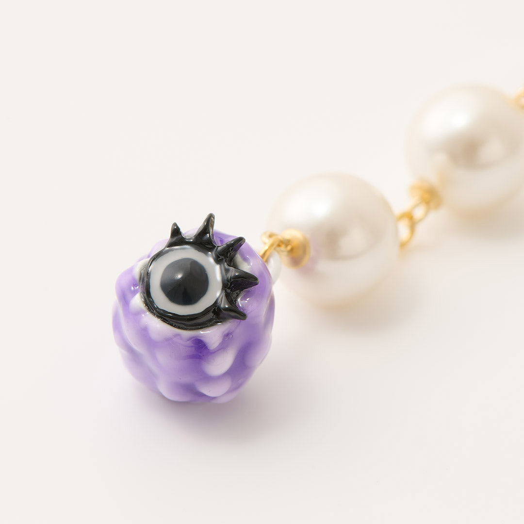 Purple Pop Melty Monster Pierced Earring (1 PIece)【Japan Jewelry】