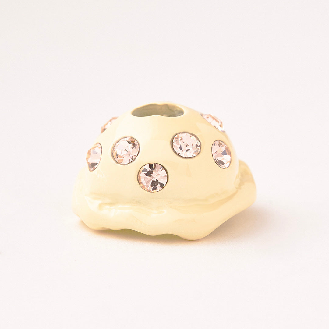 Topping Ice Cream Charm (Vanilla)【Japan Jewelry】