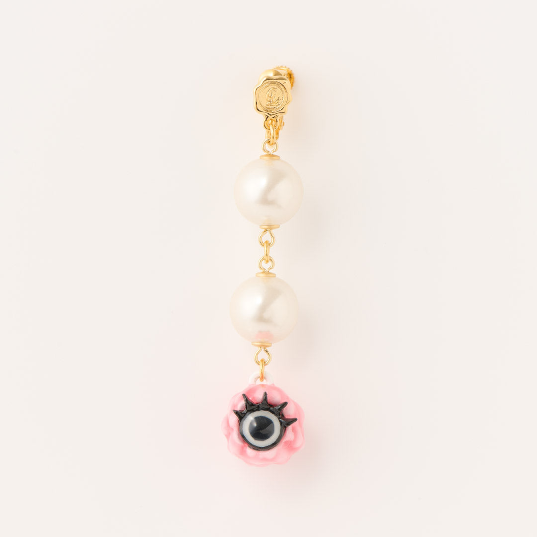 Sweet Pink Melty Monster Clip-On Earring (1 PIece)【Japan Jewelry】