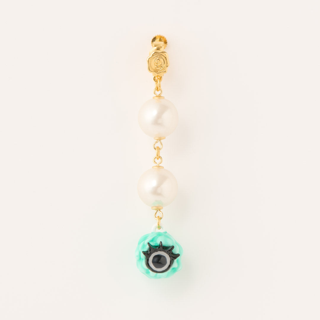 Cool Mint Melty Monster Clip-On Earring (1 PIece)【Japan Jewelry】