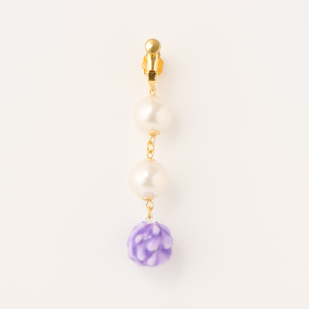 Purple Pop Melty Monster Clip-On Earring (1 PIece)【Japan Jewelry】