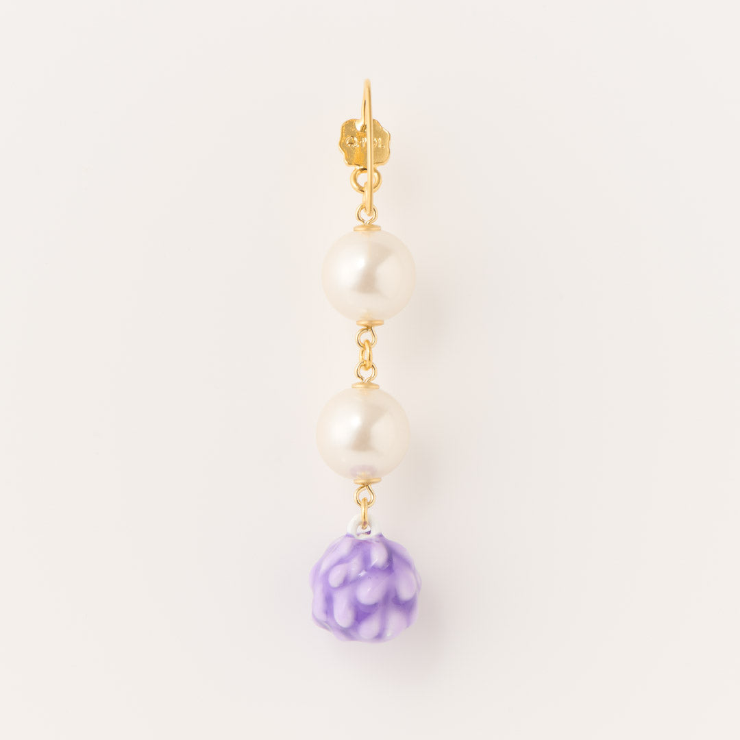 Purple Pop Melty Monster Pierced Earring (1 PIece)【Japan Jewelry】