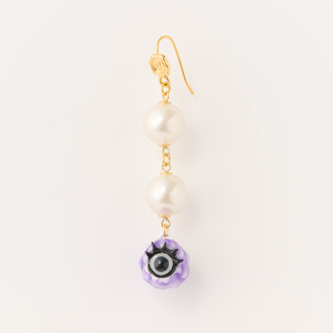 Purple Pop Melty Monster Pierced Earring (1 PIece)【Japan Jewelry】