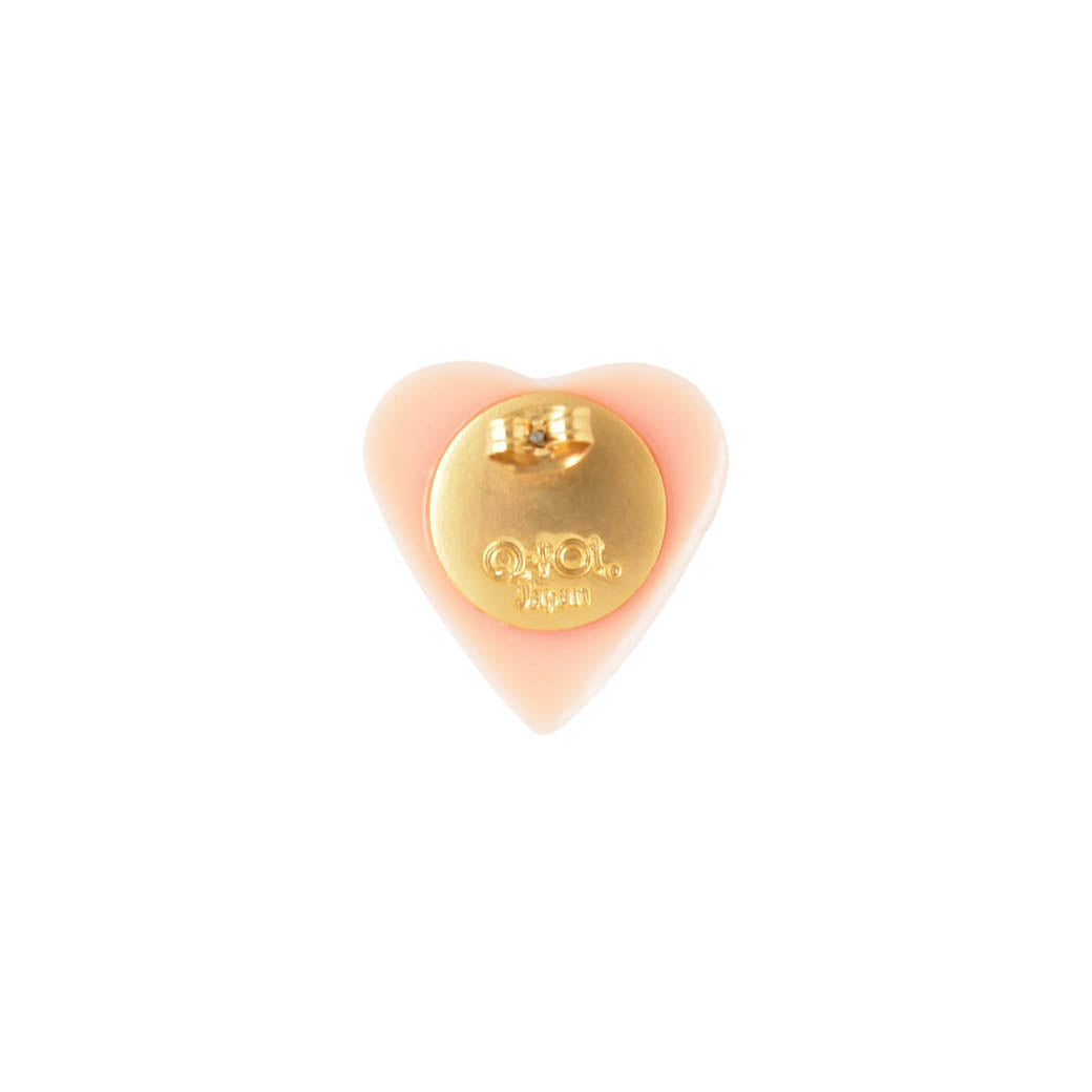 Pink Heart Chocolat Leg Pierced Earring (1 Piece)【Japan Jewelry】