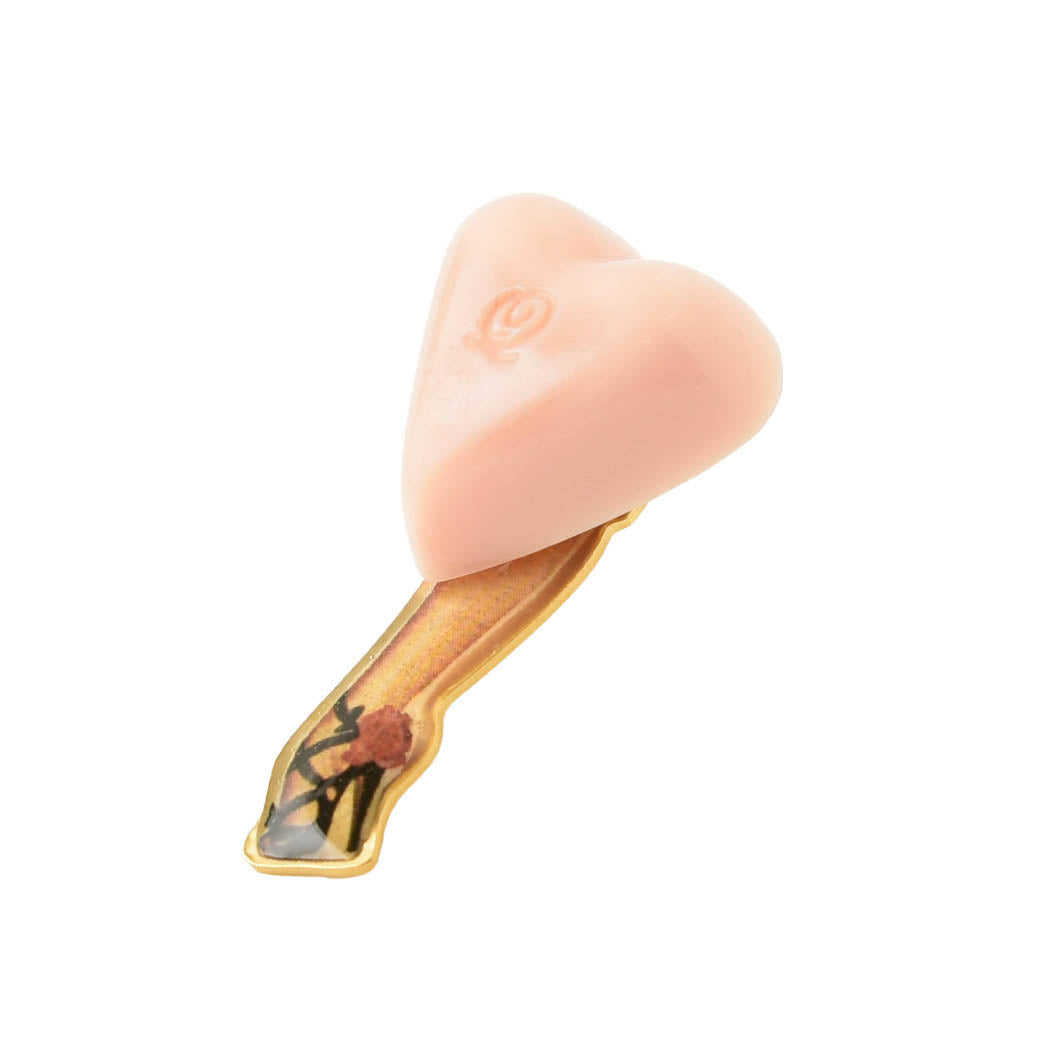 Pink Heart Chocolat Leg Pierced Earring (1 Piece)【Japan Jewelry】