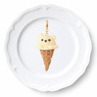Polar Bear Ice Cream Cone Charm【Japan Jewelry】