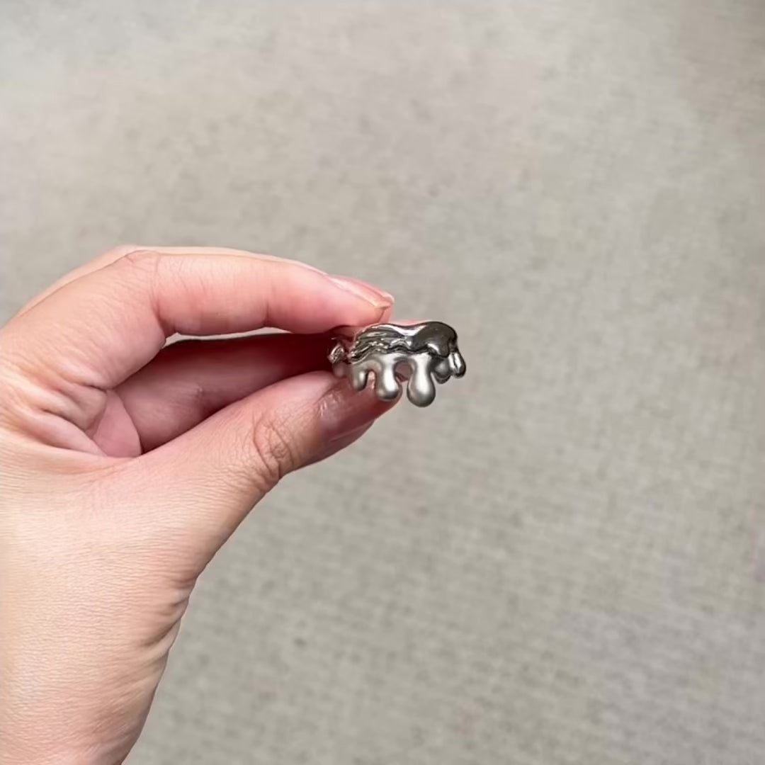 Melty Melt Ring (Silver)【Japan Jewelry】