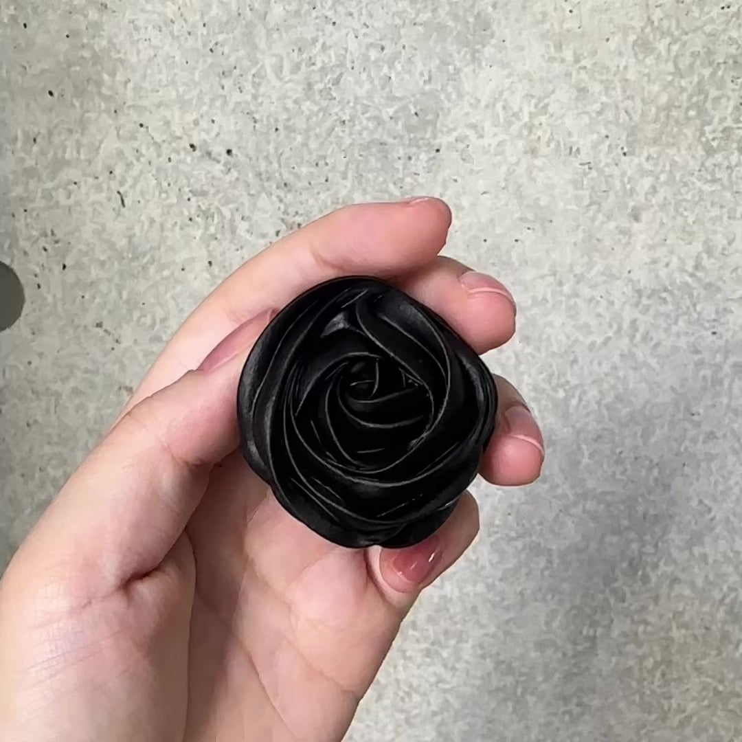 Black Rose Macaron Bag Charm【Japan Jewelry】