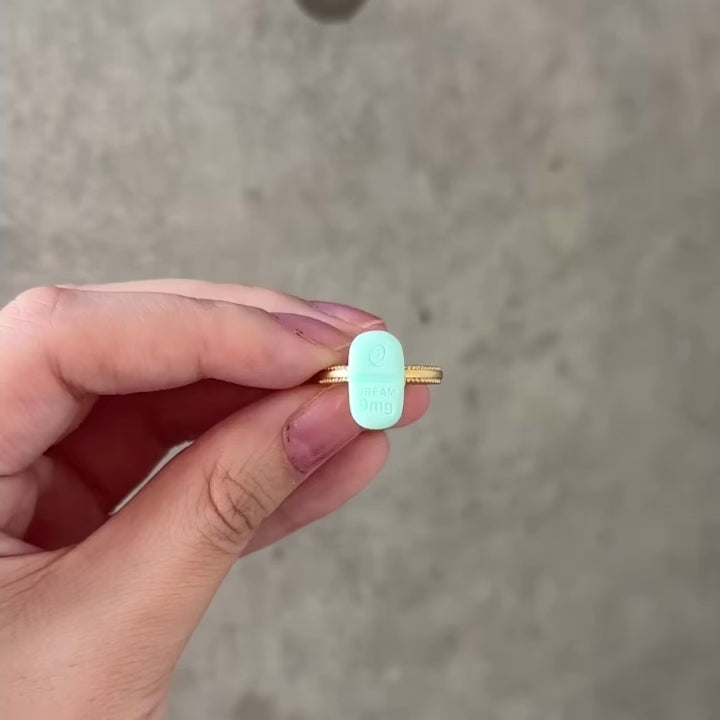 Dream Tablet Ring (Mint Green)【Japan Jewelry】