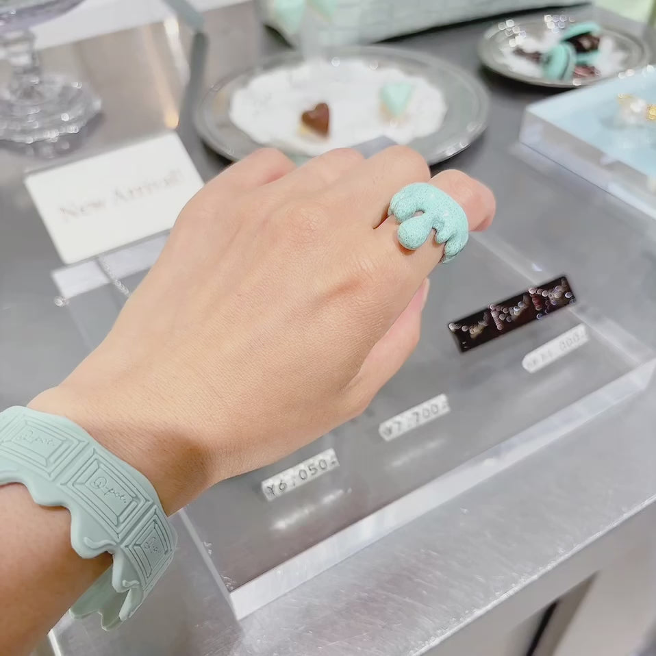 Melt Ring (Mint Chocolate)【Japan Jewelry】