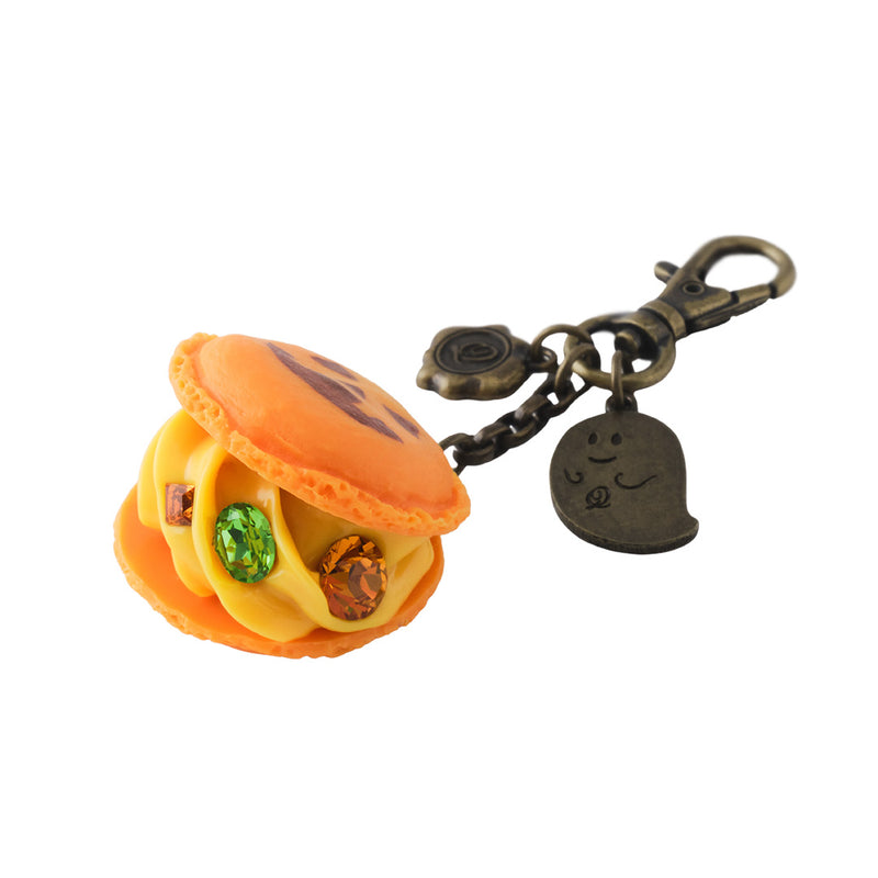 Jack-o'-lantern Macaron Bag Charm【Japan Jewelry】