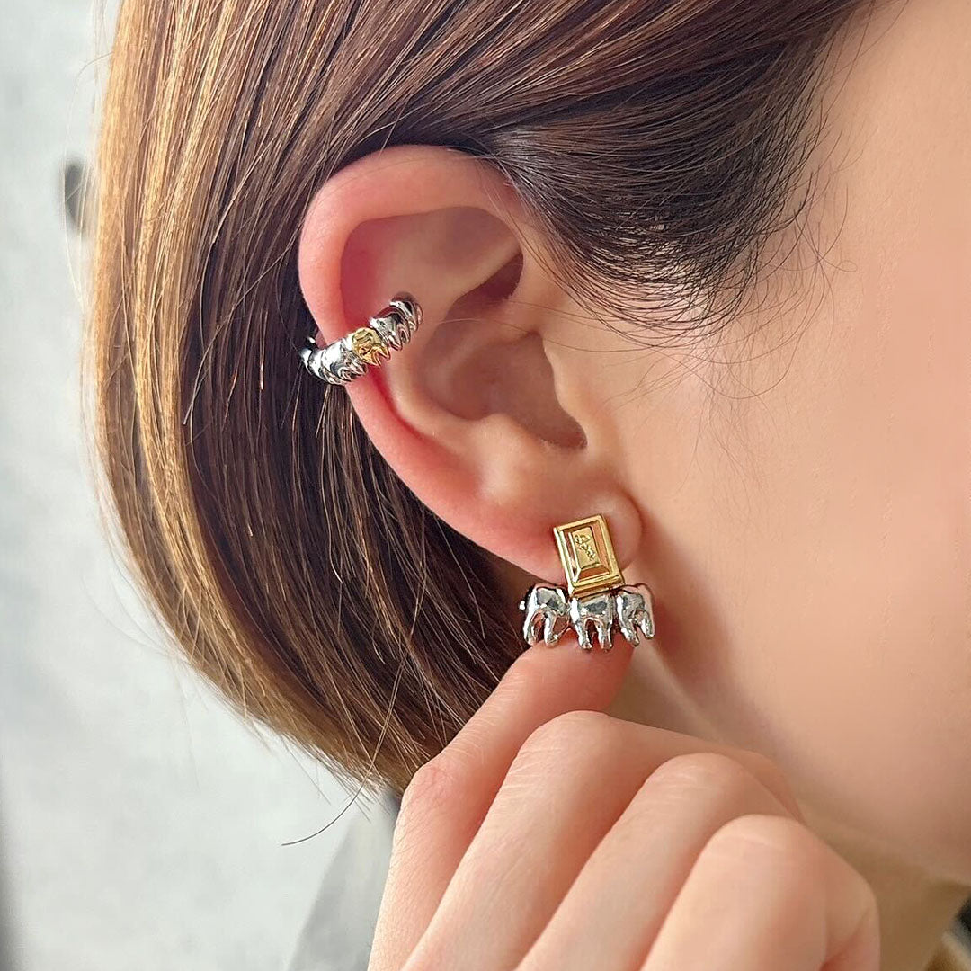 Tooth Pierced Earring Charm (Silver / 1 Piece)【Japan Jewelry】