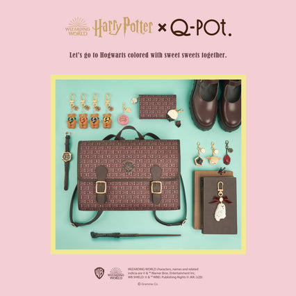 【Harry Potter × Q-pot. collaboration】Hufflepuff Bear Cookie Necklace【Japan Jewelry】