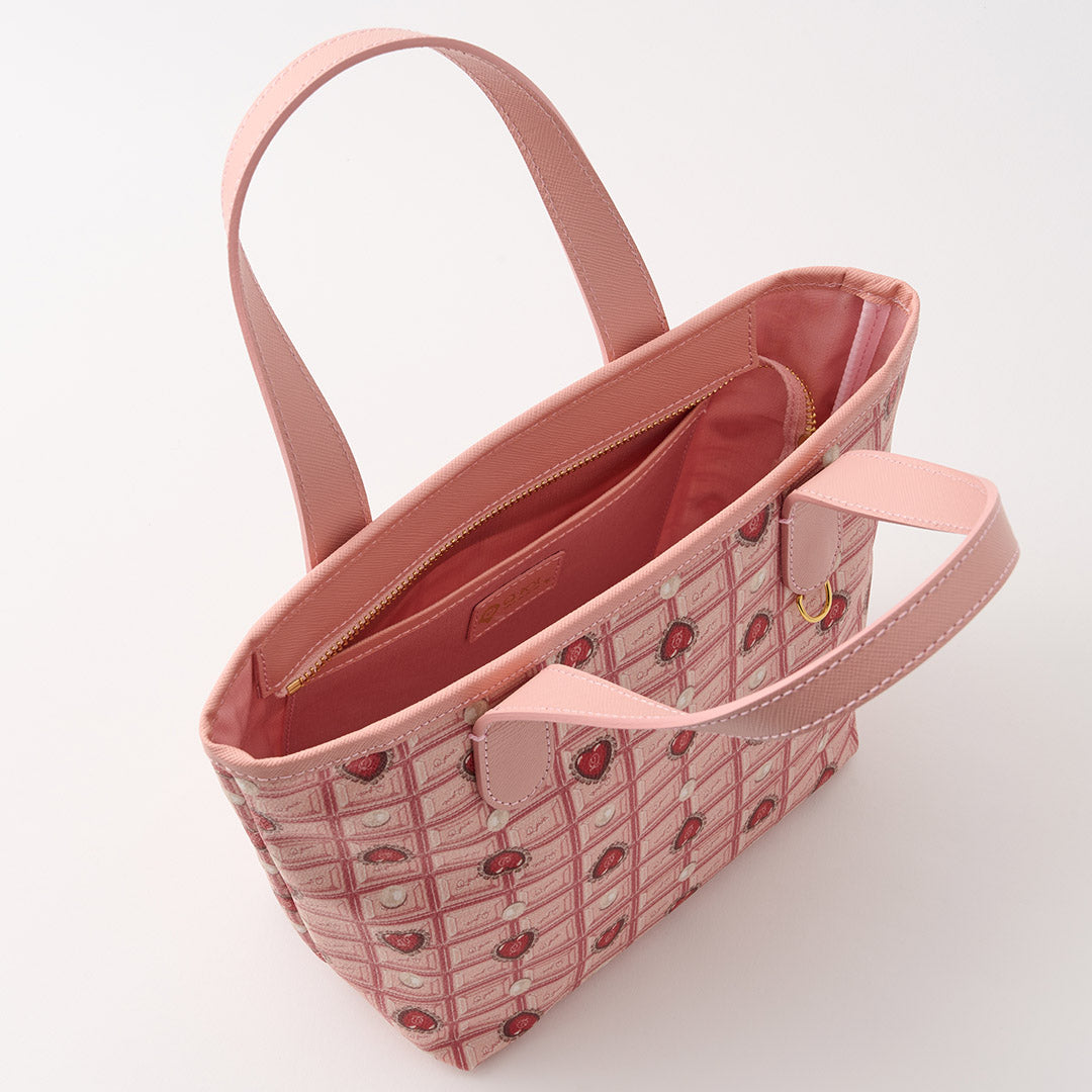 Heart Strawberry Chocolate Mini Tote Bag【Japan Jewelry】