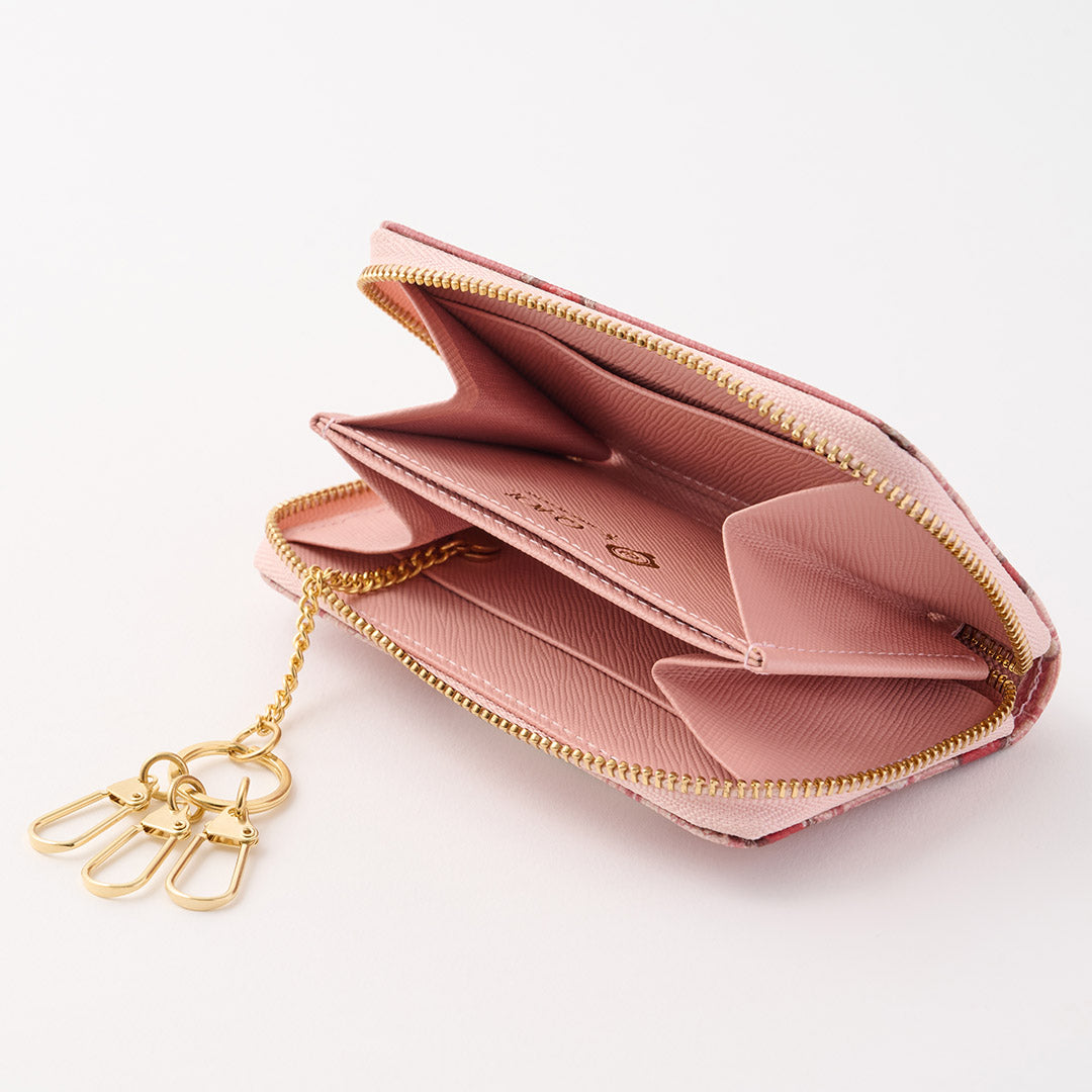 Heart Strawberry Chocolate Compact Zip Around Wallet【Japan Jewelry】