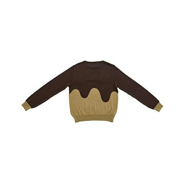 Melty Chocolate Crew Neck Knit Sweater (Bitter)【Japan Jewelry】