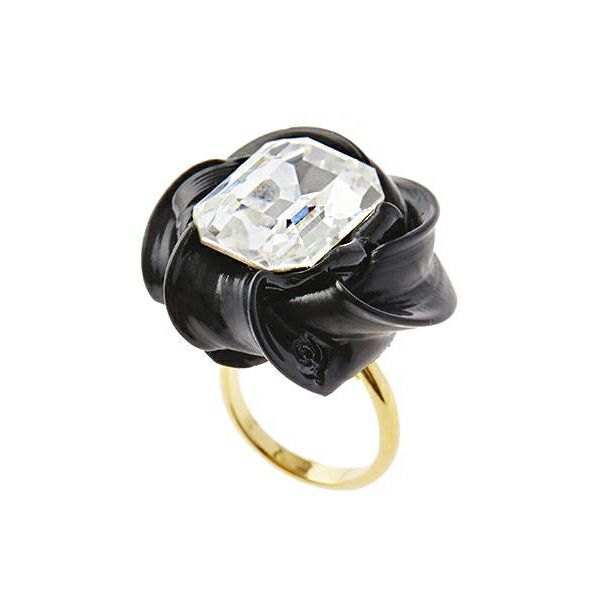Jewel Whipped Cream Ring (Black)【Japan Jewelry】
