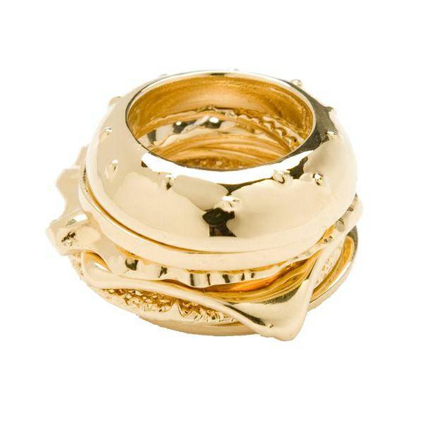 Burger Ring (Gold)【Japan Jewelry】