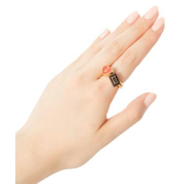 Chocolate Lovers Rings Set (Red / US5)【Japan Jewelry】