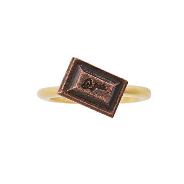 Chocolate Lovers Rings Set (Red / US5)【Japan Jewelry】