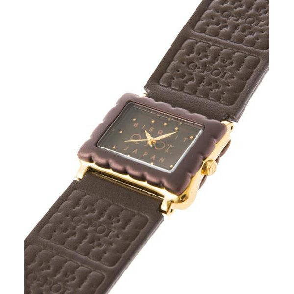 Biscuit Watch (Dark Brown)【Japan Jewelry】