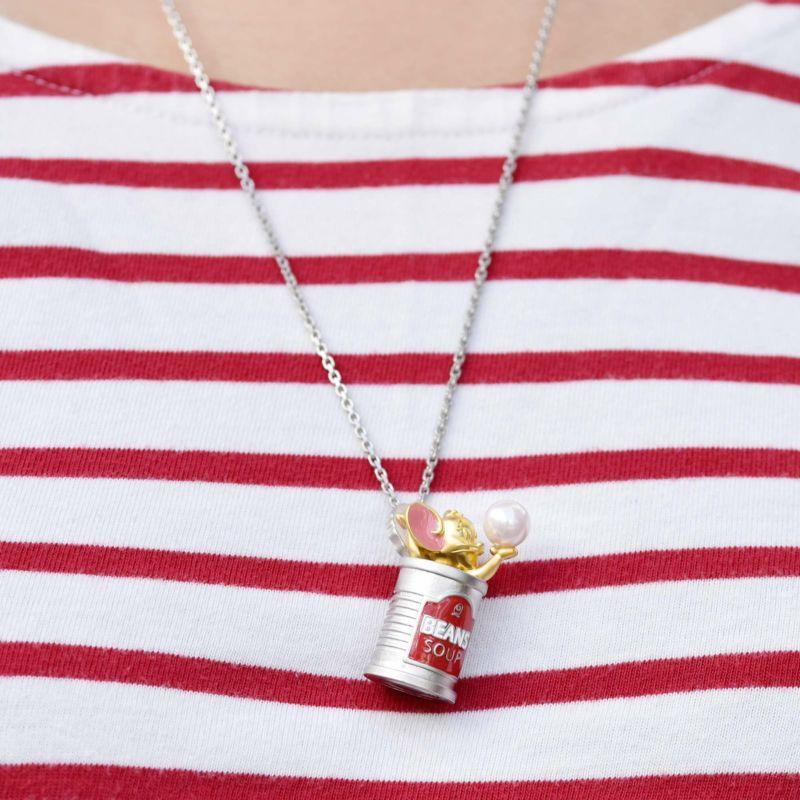 【TOM and JERRY × Q-pot.】JERRY / Soup Can Necklace【Japan Jewelry】