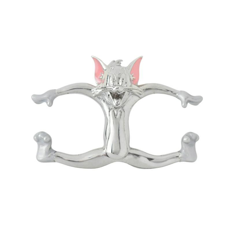 【TOM and JERRY × Q-pot.】TOM / Double Finger Ring【Japan Jewelry】
