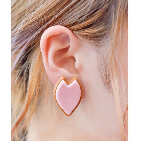 SAKURA Sugar Cookie Clip-On Earring (1 Piece)【Japan Jewelry】