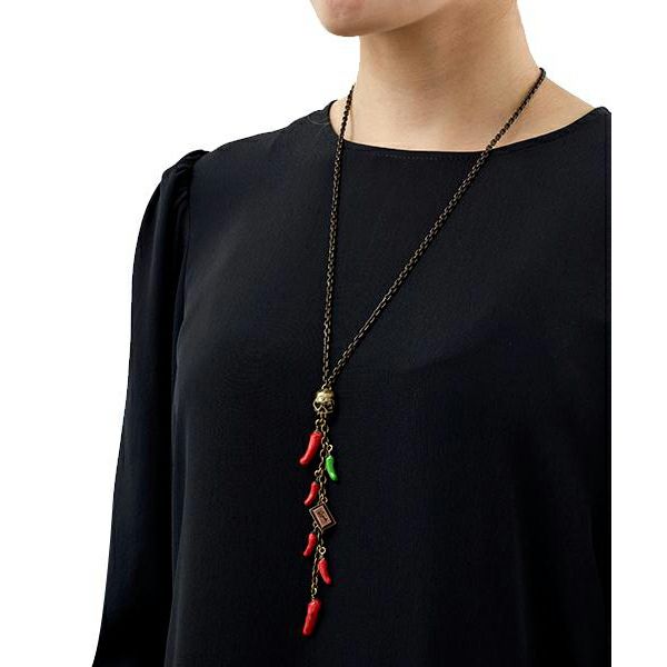 Chilli Chocolate Rosary Necklace【Japan Jewelry】