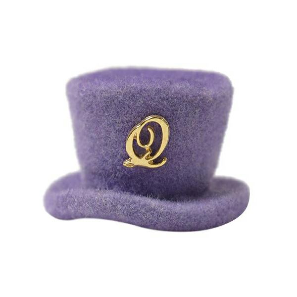 Velvet Silk Hat Charm (Purple)【Japan Jewelry】