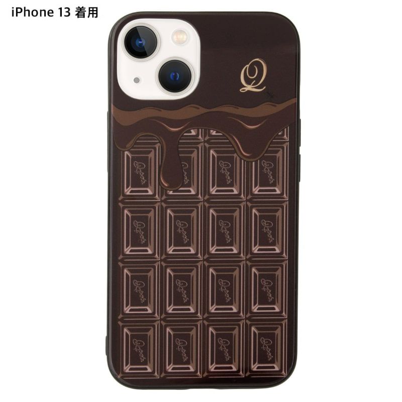 Melty Chocolate Hard Glass Case-iPhone13/14【Japan Jewelry】