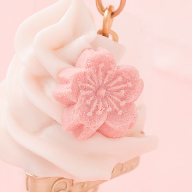 SAKURA Soft Serve Ice Cream Key Holder【Japan Jewelry】