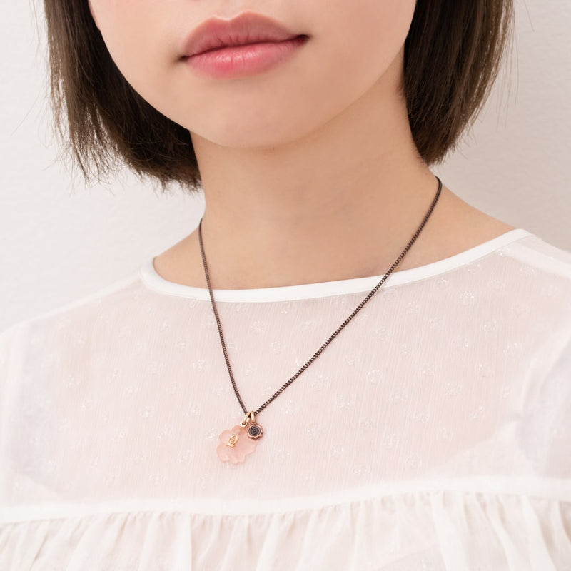 SAKURA Wasanbon Necklace【Japan Jewelry】