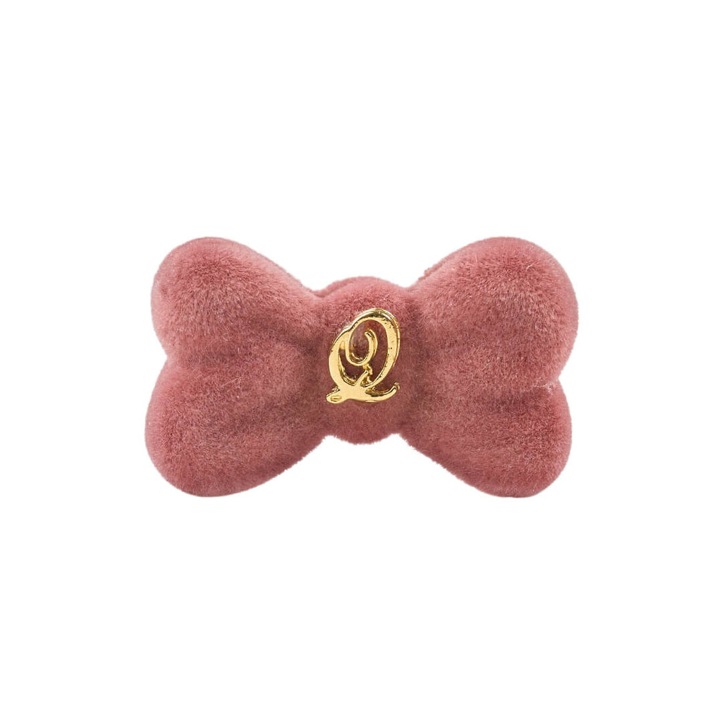 Velvet Ribbon Charm (Salmon Pink)【Japan Jewelry】