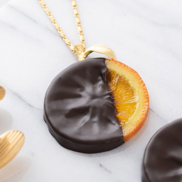 Chocolate Covered Orange Necklace【Japan Jewelry】
