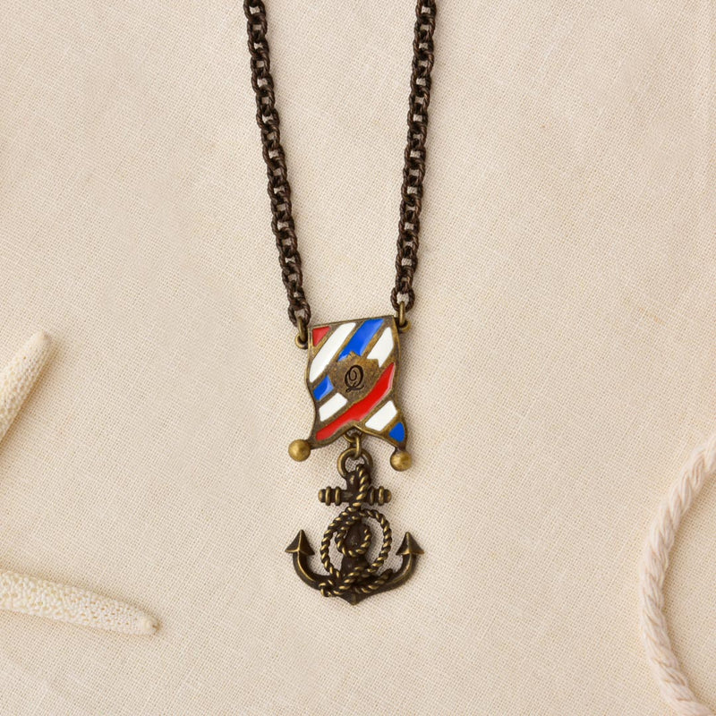 Anchor & Flag Necklace【Japan Jewelry】
