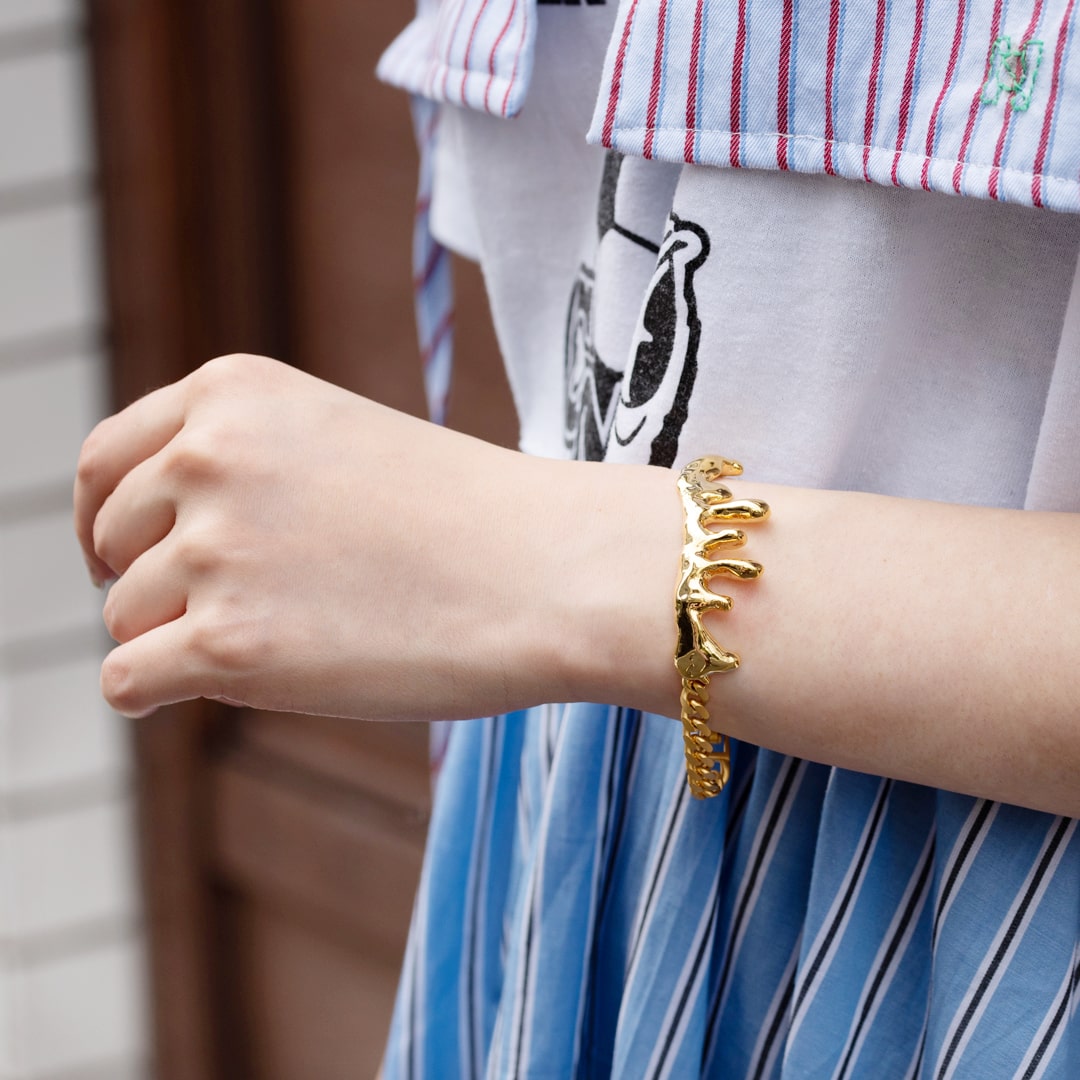 Melty Melt Bracelet (Gold)【Japan Jewelry】