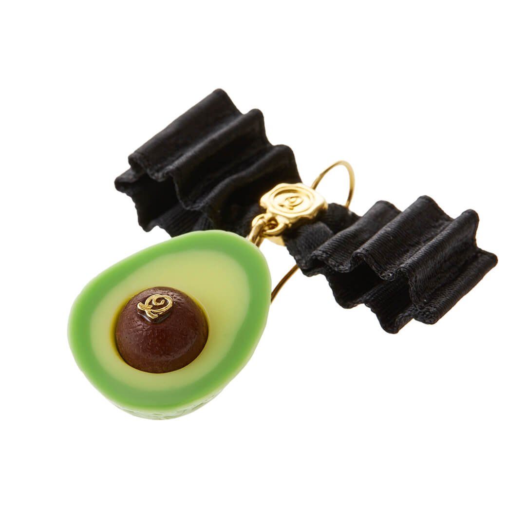 Avocado Ribbon Pierced Earrings (Pair)【Japan Jewelry】