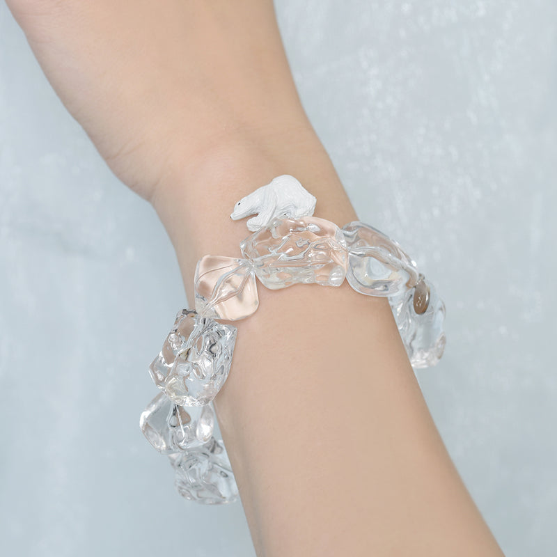 Ice floes & Polar Bear Bracelet【Japan Jewelry】