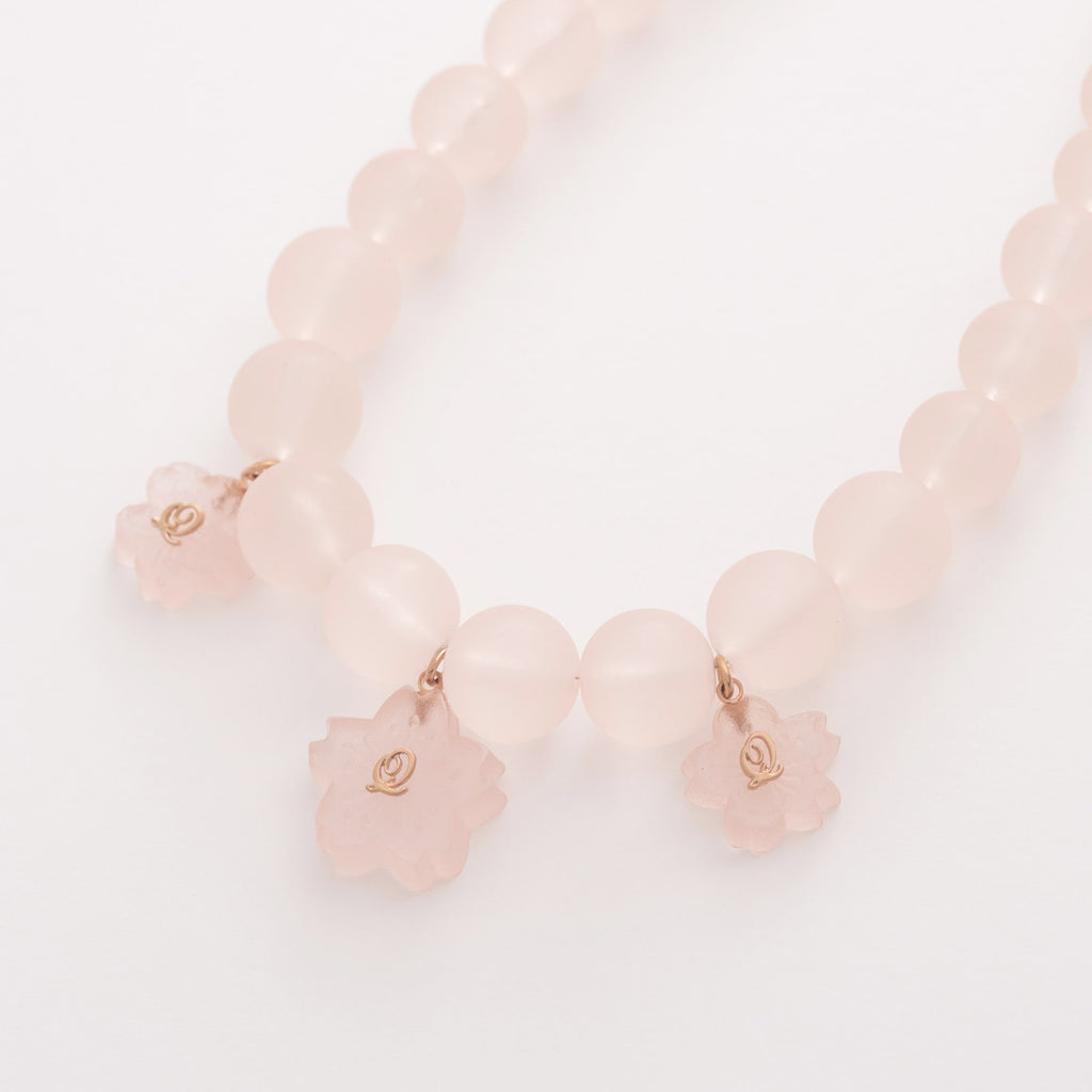 SAKURA Blooming Wasanbon Necklace【Japan Jewelry】