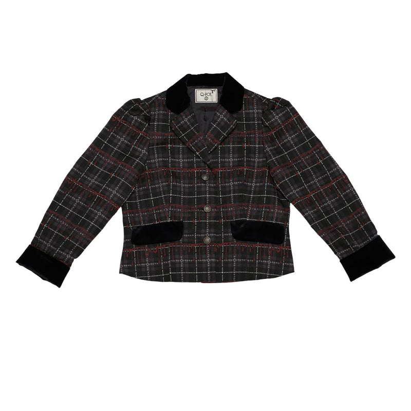 【Poppy Collaboration】Single Breasted Jacket (Black)
