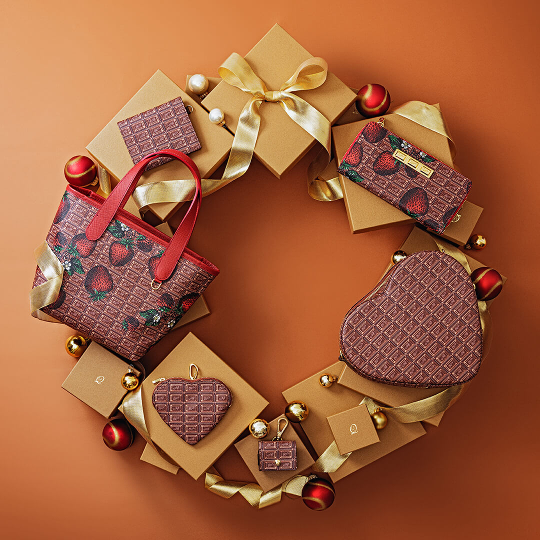 Chocolate × Strawberry Mini Tote Bag【Japan Jewelry】