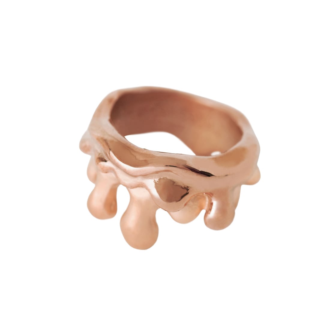 Melty Melt Ring (Pink Gold)【Japan Jewelry】
