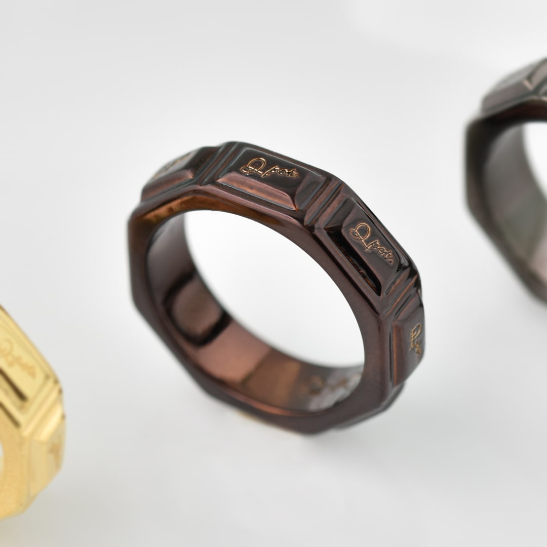 Chocolate Tablet Ring (Brown)【Japan Jewelry】