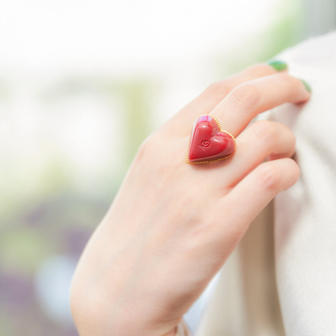 Finest Amour Chocolat Ring (Red)【Japan Jewelry】