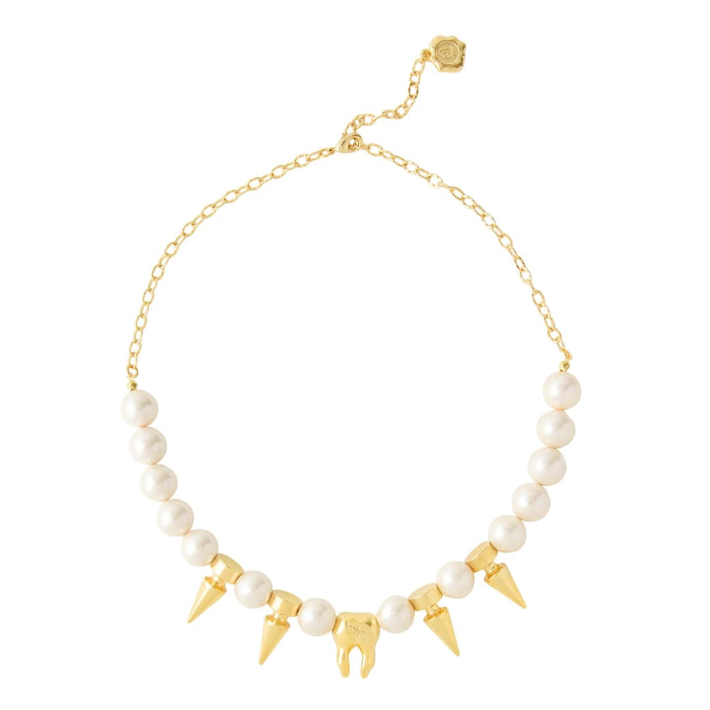 【Poppy × Q-pot.】Tooth & Pearl Necklace
