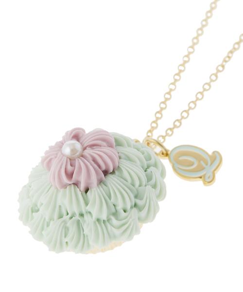 Floral Pansy Cupcake Necklace【Japan Jewelry】