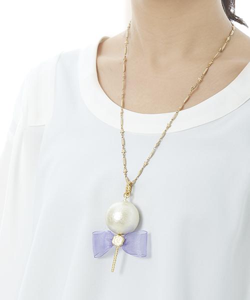 Cotton Candy Necklace (White)【Japan Jewelry】