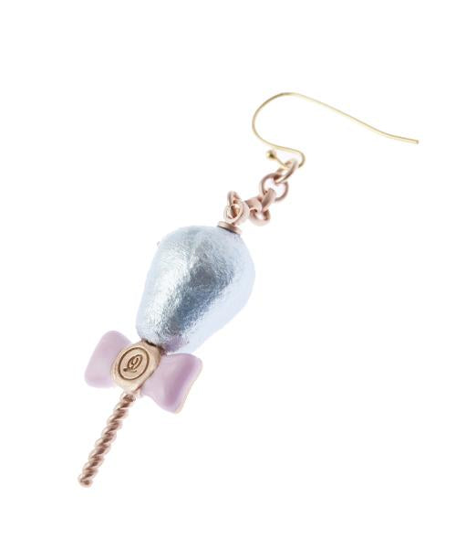 Petit Cotton Candy Pierced Earring (Light Blue / 1 Piece)【Japan Jewelry】
